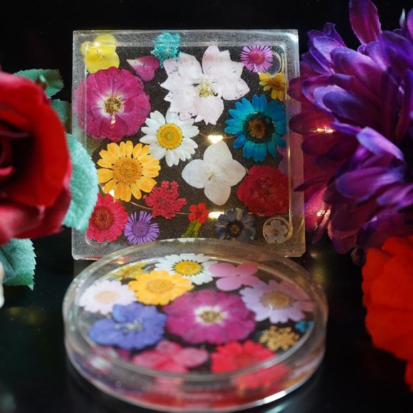 Flower Coaster Set - Picture 1 of 1
